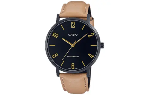 CASIO Men Standard Series Black Watch MTP-VT01BL-1B
