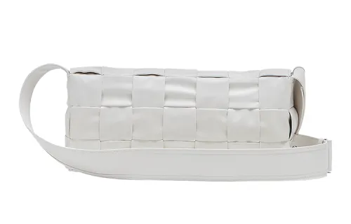 Bottega Veneta Cow Leather Handbag, Crossbody Bag Men's White