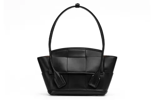Bottega Veneta Arco Cow Leather Tote Shopping Bag Shoulder Bag, Handbag Women's Black