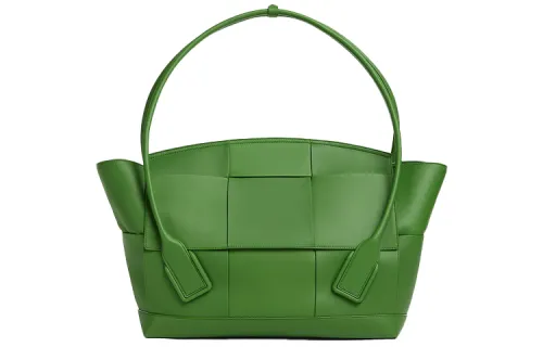 Bottega Veneta Without Strap Leather Handbag Large Men's Green