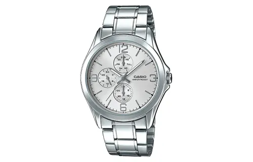 CASIO Men Standard Series Silver Watch MTP-V301D-7A