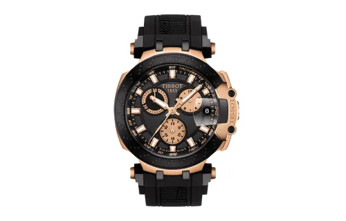 TISSOT Race Collection Quartz Movement 100m Waterproof Men's Watches Watch 43mm Black Dial Stainless Steel Case