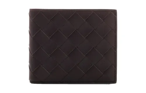 Bottega Veneta Calfskin Wallet Men's Brown & Blue