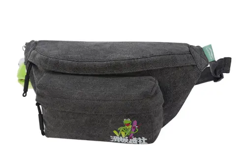 Li Ning Disney, Collaboration Muppet Comet Products Zip Closure Fabric Fanny Pack Unisex Black