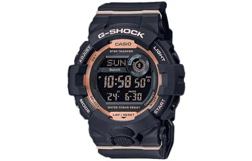 CASIO G SQUAD Collection G SHOCK Quartz Movement Resin Strap Watch Women's Watch Black Dial