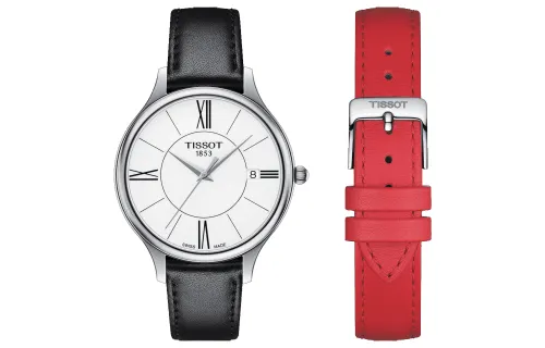 TISSOT Premium Collection Quartz Movement 30m Waterproof Women's Watch 38mm White Dial