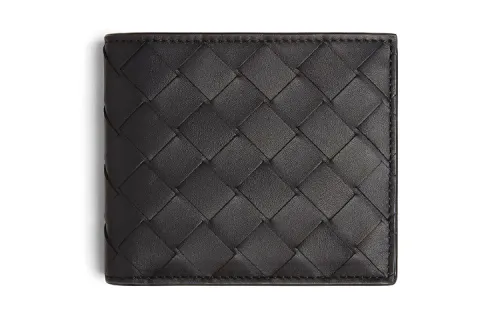 Bottega Veneta Nappa Leather Wallet Men's Black