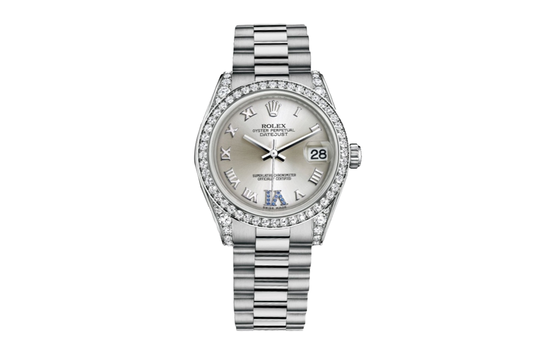 ROLEX Women's Apparel Datejust Collection Automatic Mechanical Movement Women's Watch 31mm Silver Dial