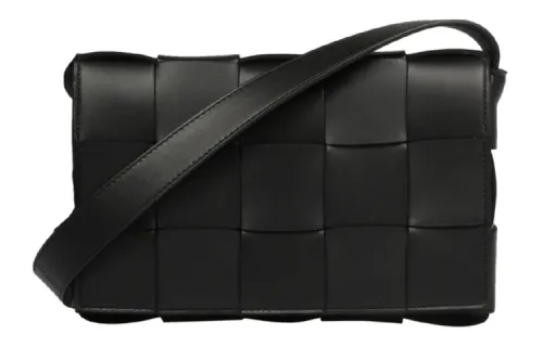 Bottega Veneta CASSETTE Sheepskin Tofu Bag, Handheld, Shoulder Bag, Crossbody Bag Medium Women's Black