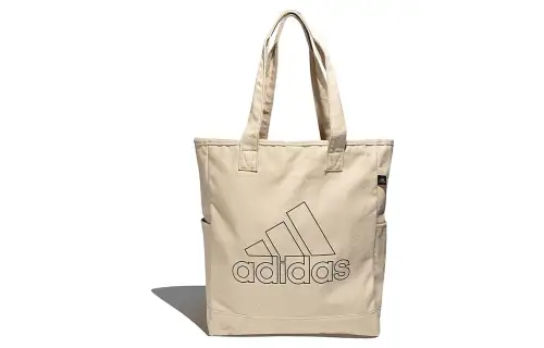Adidas Canvas Bag, Tote Bag, Shopping Bag, Shoulder Bag, Handbag Regular Unisex Ecru