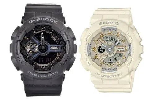 CASIO Unisex Pair Table Series Black Watch