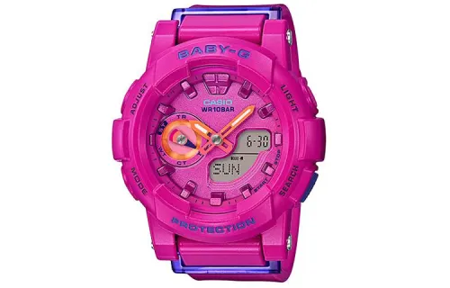CASIO Women's BABY-G Pink Watch BGA-185FS-4A