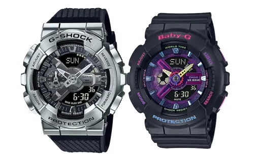 CASIO Unisex Pair Table Series Black Watch