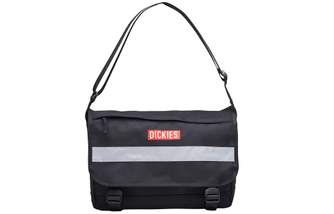 Dickies Polyester Messenger Bag, Shoulder Bag Regular Unisex Black/Army Green