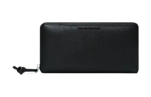 EMPORIO ARMANI Cow Leather Wallet Men's Black