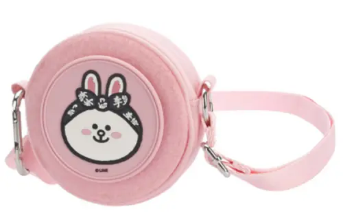 Li Ning LINE FRIENDS Collaboration Collection Plush Crossbody Bag Regular Unisex Pink