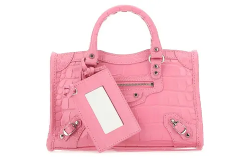 Balenciaga Leather Handbag Women's Pink