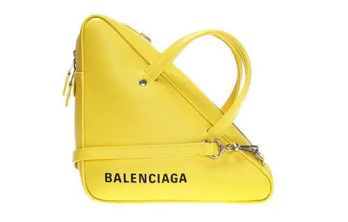 Balenciaga Cow Leather One Shoulder Handbag Regular Women's Yellow