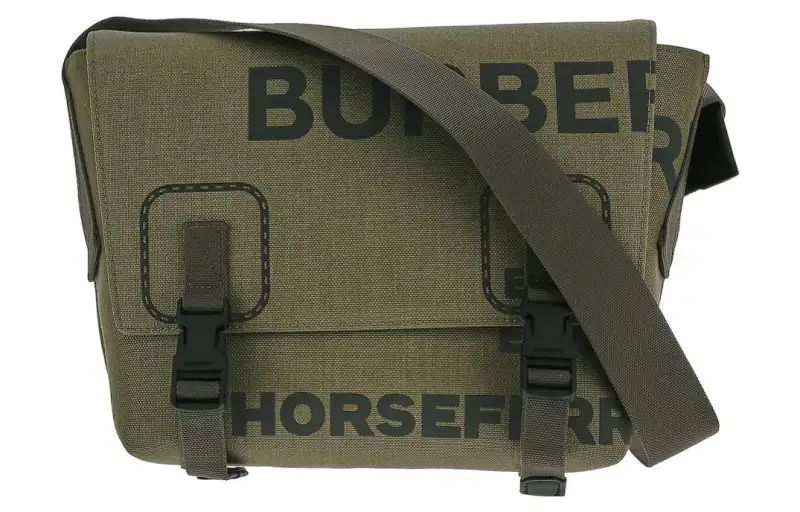 Burberry Nylon Shoulder Bag, Crossbody Bag Men's Army Green