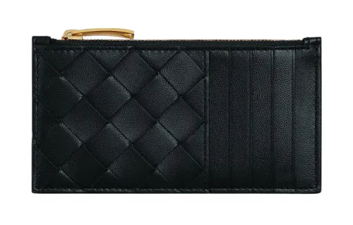 Bottega Veneta Bottega Veneta Luggage Collection Cow Leather Card Holder Card Holder Women's Black