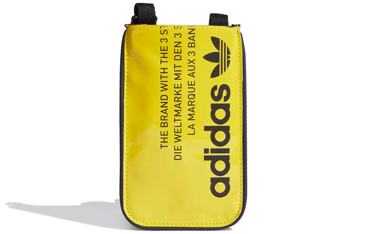 Adidas Originals Trefoil Artificial Leather Shoulder Bag Regular Unisex Yellow