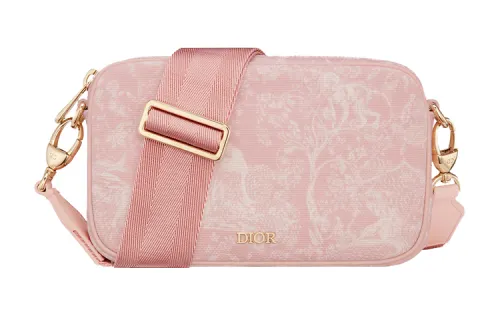 DIOR Multifunction Canvas Messenger Bag, Combo Bag, Shoulder Bag, Crossbody Bag, Kids' Bag Kids' Pink