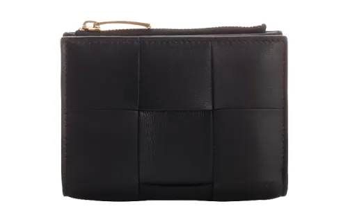 Bottega Veneta Intreccio Bifold Zip Wallet