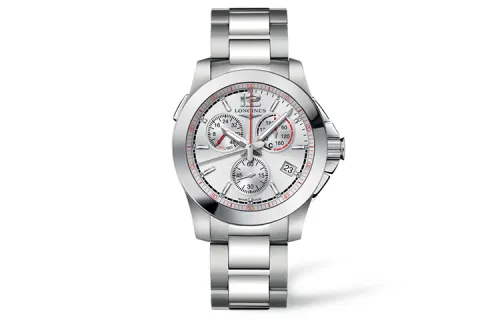 LONGINES Comcast Collection Quartz Movement 300m Waterproof Men's Watch 41mm Silver Dial Stainless Steel Case