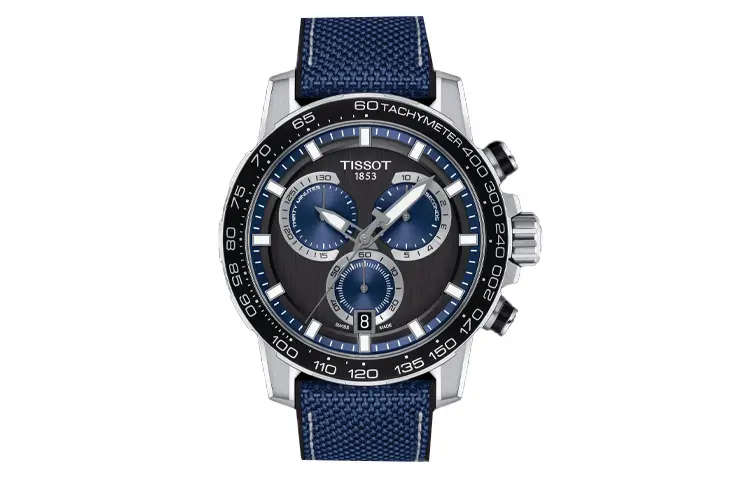 TISSOT Daring Collection Quartz Movement Men's Watches Watch 45.5mm Black Dial Stainless Steel Case