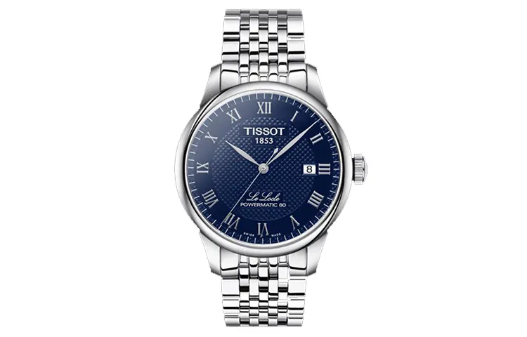 TISSOT Le Locle Collection Mechanical Movement Men's Watches Watch 39.3mm Blue Dial Stainless Steel Watchband