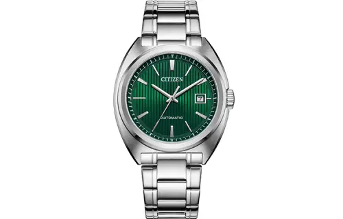 CITIZEN Mechanical Movement Stainless Steel Strap Watch 42mm Men's Watches Green Dial NJ0101 78X