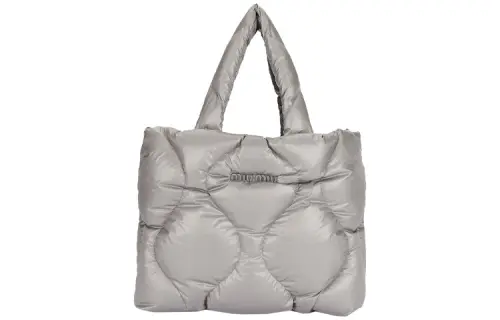 MIU MIU Nylon Fabric Tote Bag, Shopping Bag, Shoulder Bag, Handbag Women's Gray