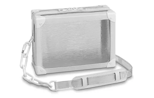 LOUIS VUITTON Soft Trunk Epi Plage Optic White