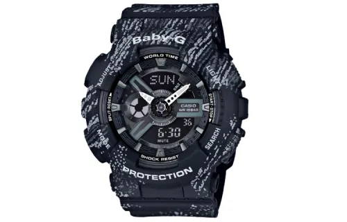 CASIO Women's BABY-G Black Watch BA-110TX-1A
