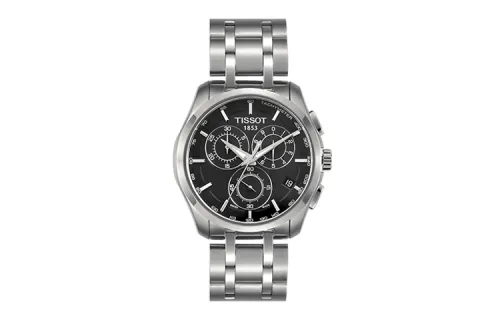 TISSOT Kutu Collection Quartz Movement 100m Waterproof Men's Watches Watch 41mm Black Dial Stainless Steel Case