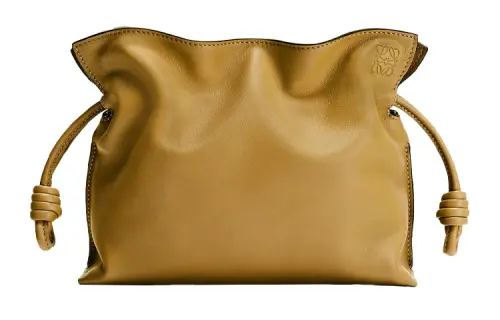 LOEWE Flamenco Napa Calf Leather Portable Crossbody Bag, Shoulder Bag Mini Women's Sand Yellow
