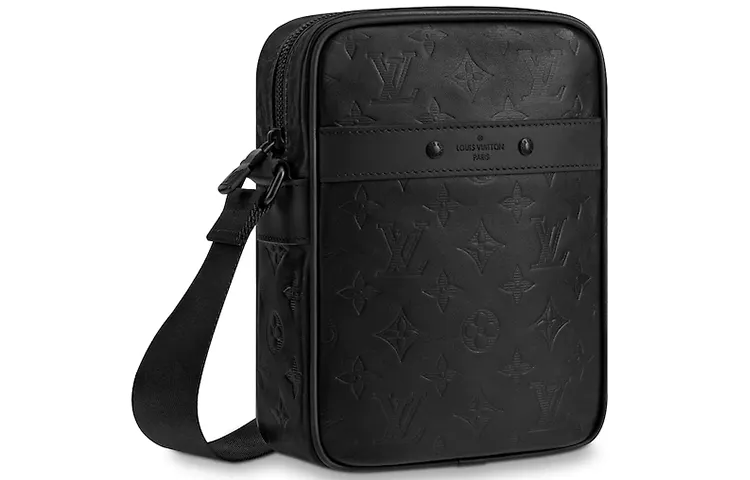 LOUIS VUITTON Danube Monogram Shadow Pm Black