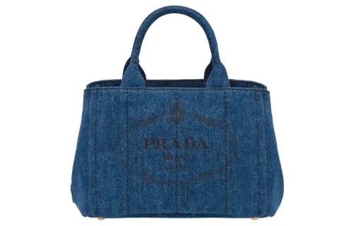 PRADA Denim Handbag Women's Blue