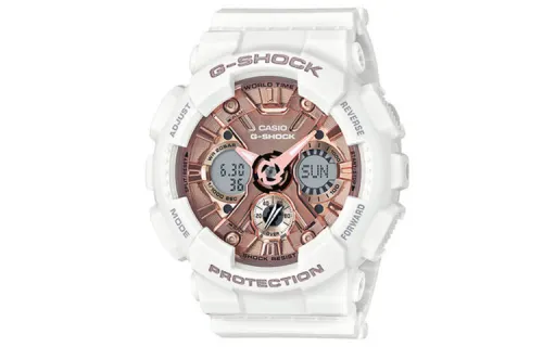 CASIO Women's Liquid Crystal/Analog Dual Display Series Gold Watch