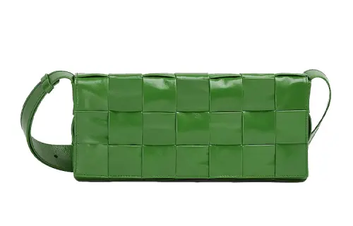 Bottega Veneta Cow Leather Messenger Bag, Shoulder Bag, Crossbody Bag Men's Green