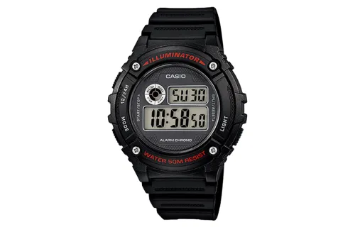 CASIO Men YOUTH Black Watch W-216H-1A