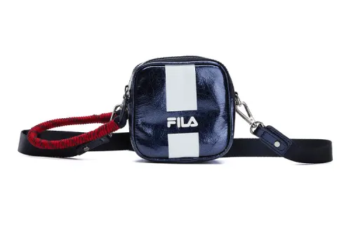 FILA Pu One Shoulder Handbag, Crossbody Bag Regular Women's Blue
