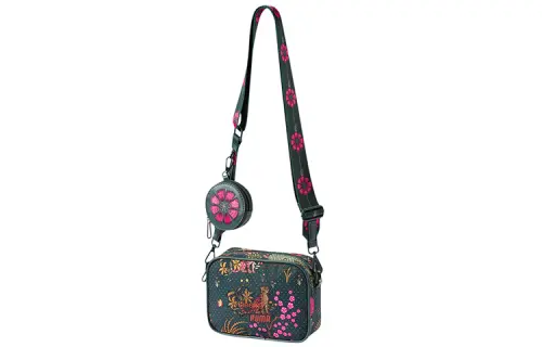 PUMA × LIBERTY Collaboration Patched Fabric Shoulder Bag, Crossbody Bag Regular Women's Dark Green