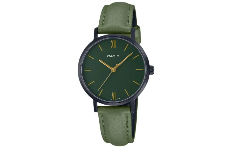 CASIO Women's Standard Series Green Watch LTP-VT02BL-3A