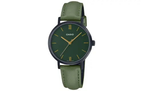 CASIO Women's Standard Series Green Watch LTP-VT02BL-3A