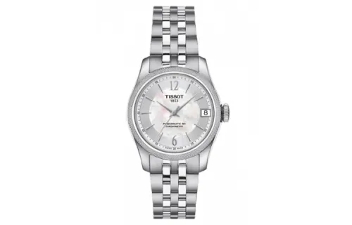 TISSOT Halo Collection Mechanical Movement 50m Waterproof Women's Watch 32mm White Dial Steel Strap