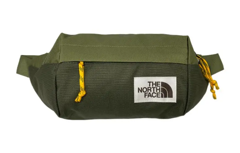 THE NORTH FACE 4L Fanny Pack Outdoor Bag Fabric Army Green Unisex