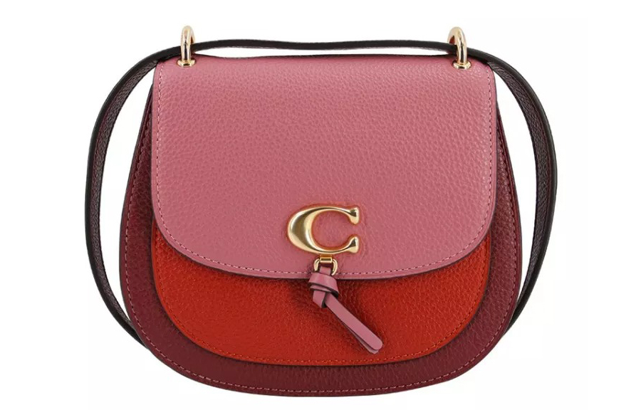 Женская сумка COACH Remi 17 (красно-розовая)