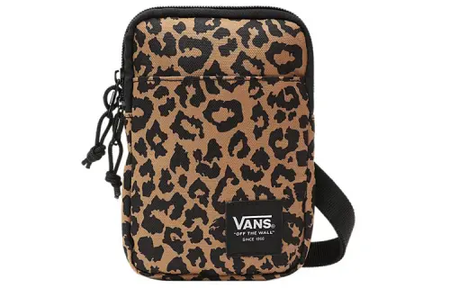 Vans Polyester Cell Phone Pouch, Shoulder Bag, Crossbody Bag Regular Women's Black
