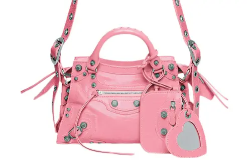 Balenciaga Sheepskin Shoulder Bag, Crossbody Bag Extra Small Women's Pink